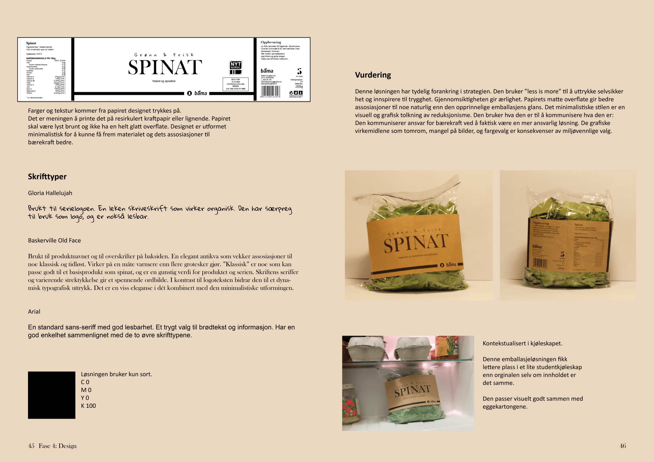 spinatrapport oppslag